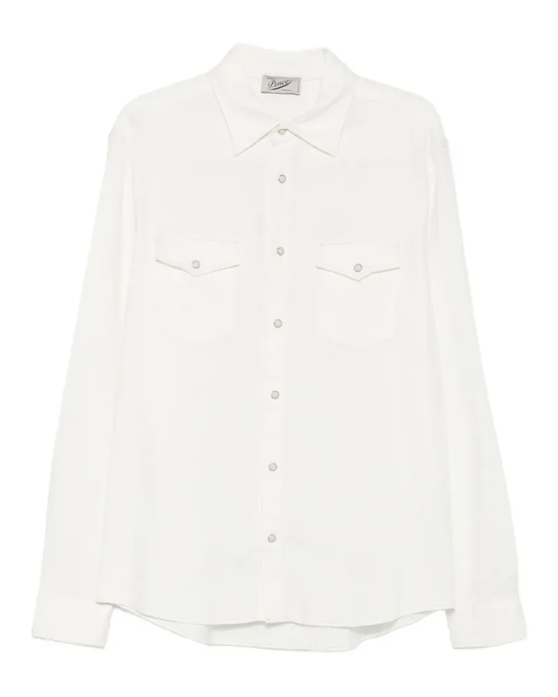 PENCE Samu press-stud fastening shirt - Nude Nude