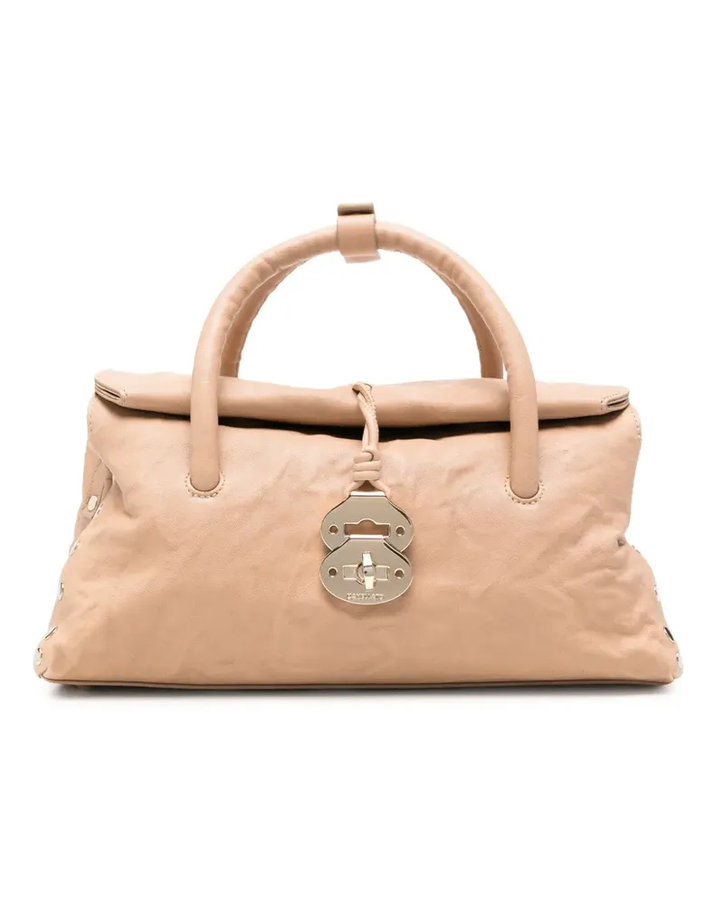 Zanellato Dotta Tote Bag mit Nieten - Nude Nude