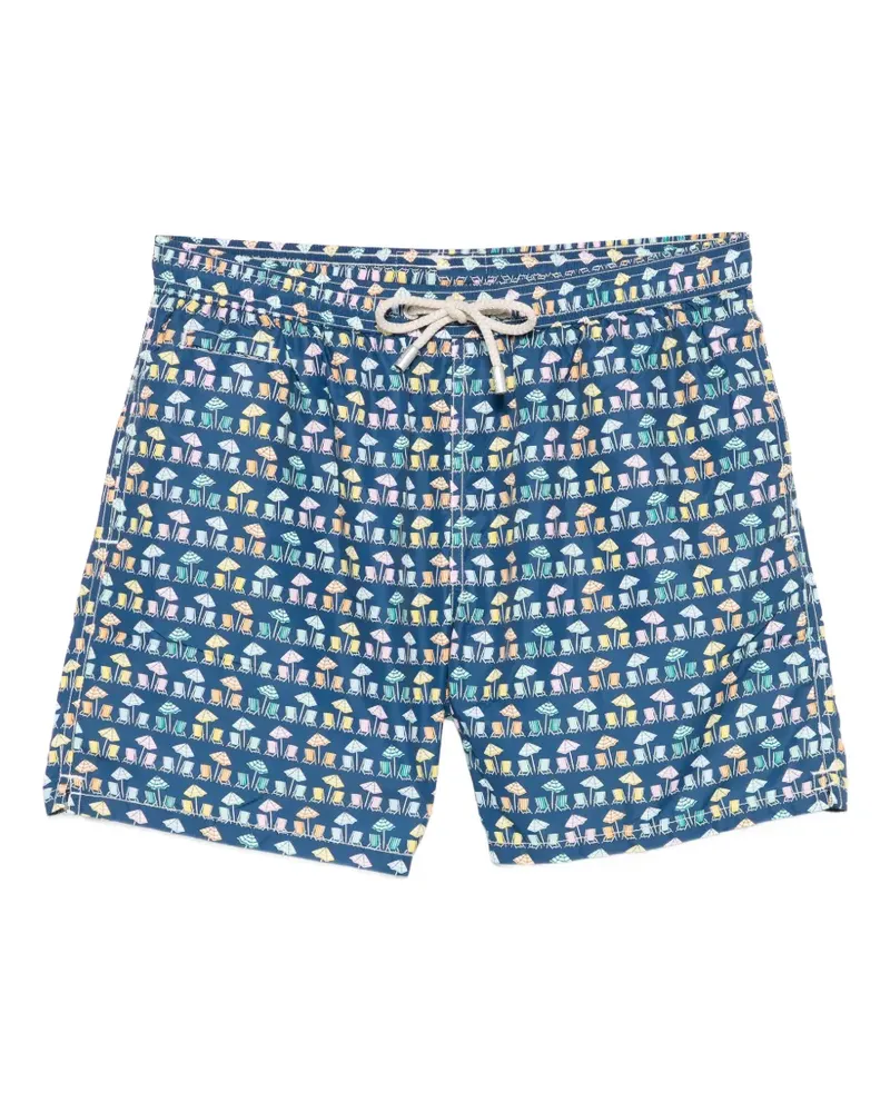 MC2 Saint Barth beach-print swim shorts - Blau Blau