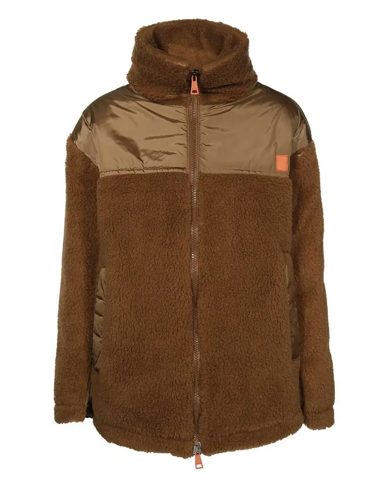 Max Mara Oversized-Jacke aus Fleece - Braun Braun