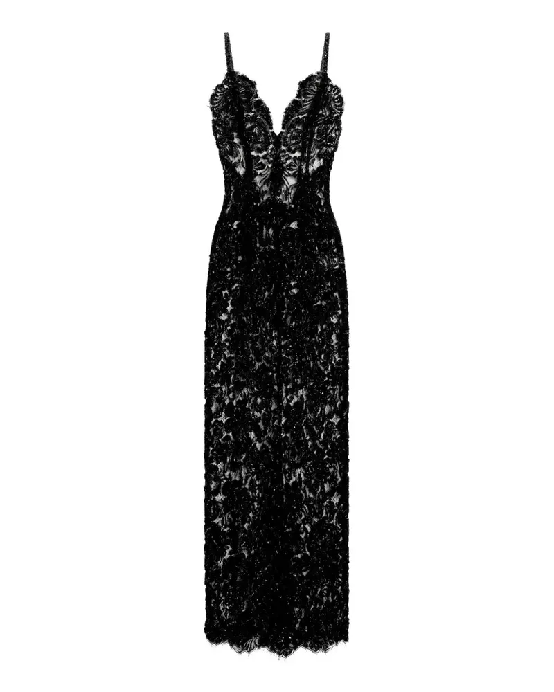 Dolce & Gabbana Kleid mit Spitze - Schwarz Schwarz