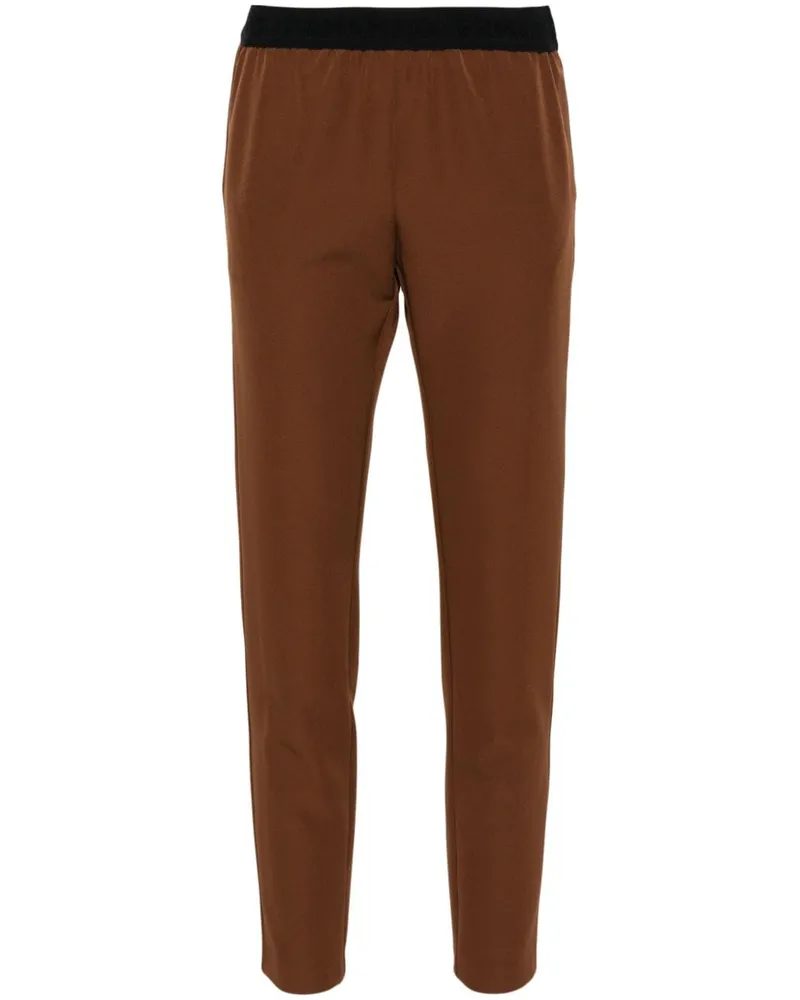 Ermanno Scervino Hose mit Logo-Bund - Braun Braun