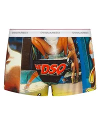 Dsquared2 Boxershorts mit grafischem Print Blau