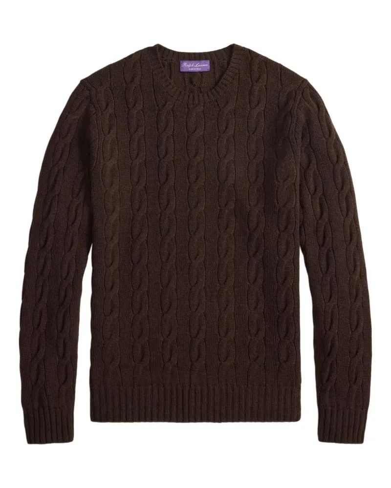 Ralph Lauren Pullover mit Zopfmuster - Braun Braun