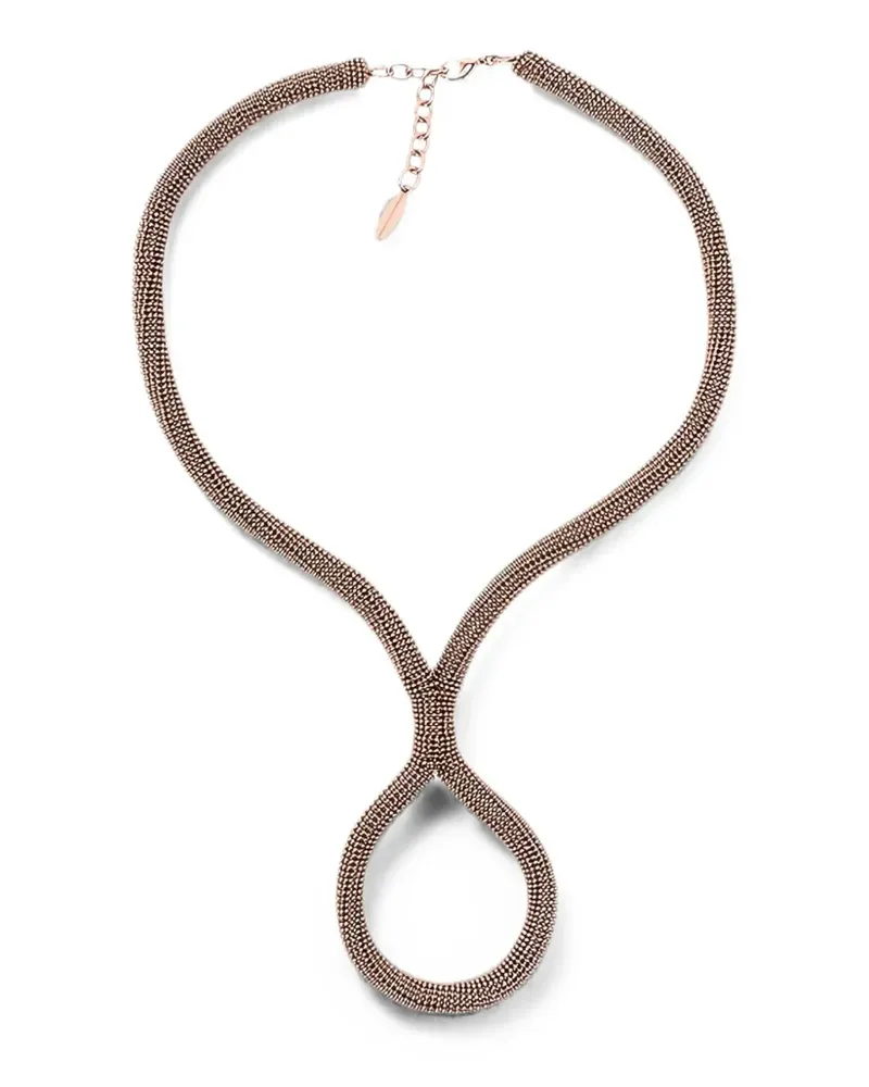 Brunello Cucinelli beaded-chain necklace - Braun Braun