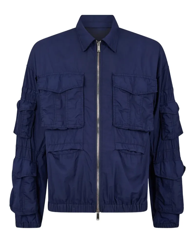 Dsquared2 Kaban Cargo-Jacke mit Reißverschluss - Blau Blau