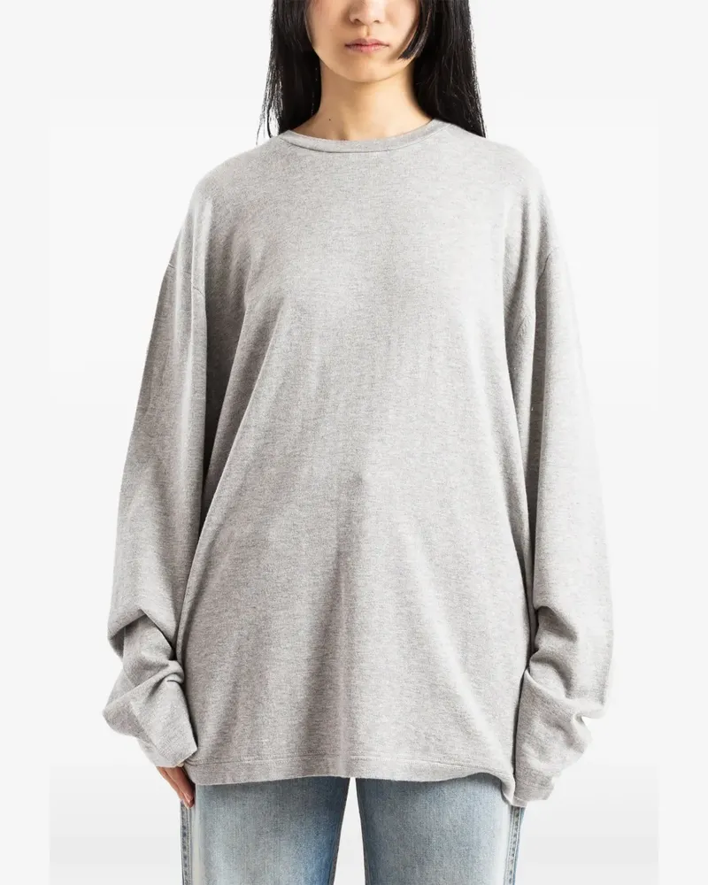 extreme cashmere n°452 Rock Langarmshirt - Grau Grau