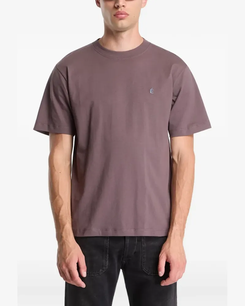 Études Studio Wonder Accent logo-embroidered T-shirt - Braun Braun