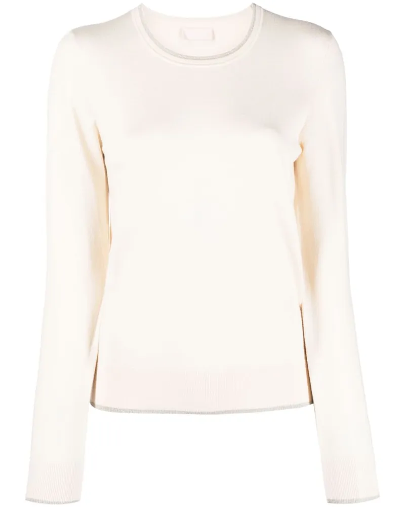 Liu Jo Strickpullover im Metallic-Look - Nude Nude