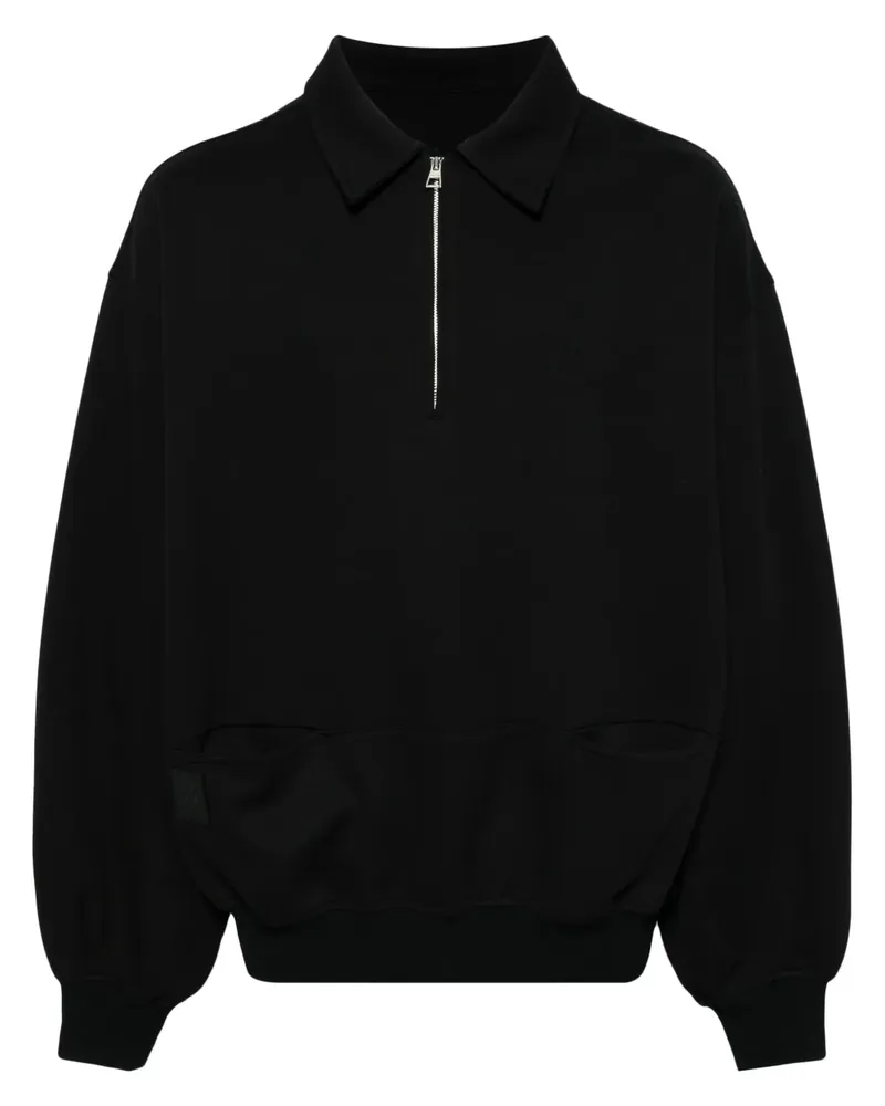 SONGZIO Crossing Strokes Sweatshirt mit grafischem Print - Schwarz Schwarz