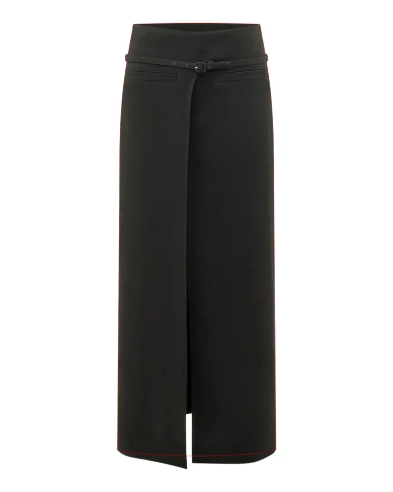 Courrèges belted skirt - Schwarz Schwarz