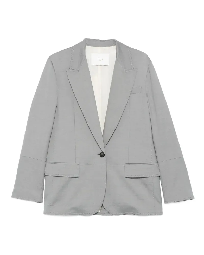 TELA single-breasted blazer - Grau Grau