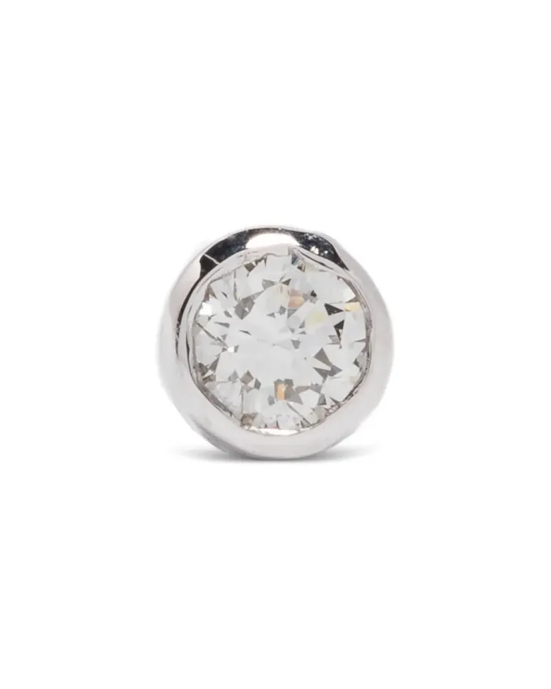 Wouters & Hendrix 18K white gold stud diamond earring - Weiß Weiß