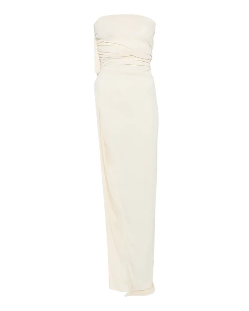 Rick Owens Lilies ruched split top - Nude Nude