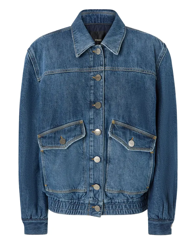 Pinko Jeansjacke mit Taschen - Blau Blau