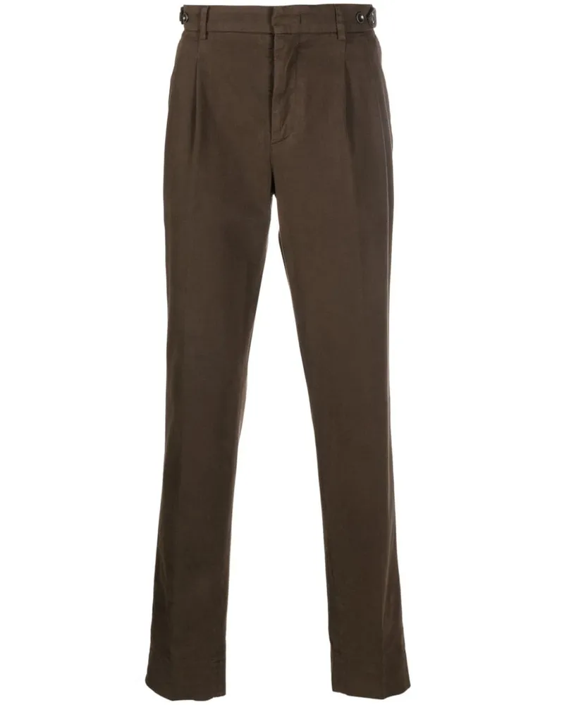 Peserico Hose mit Taillenriegeln - Braun Braun