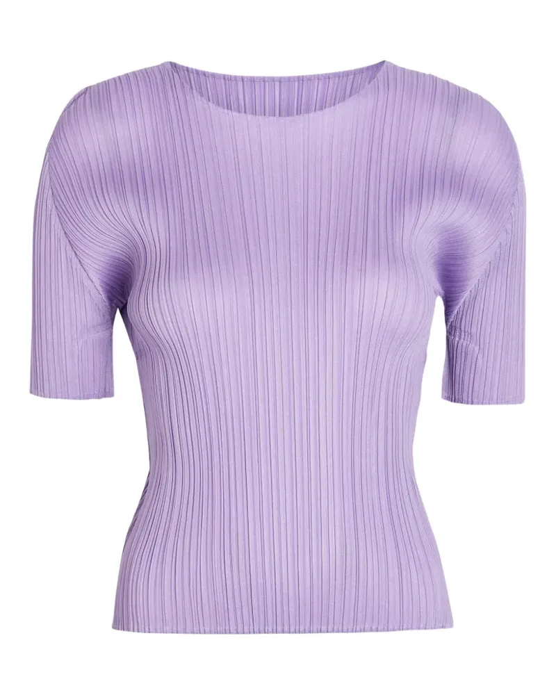 Issey Miyake Kurzärmeliges April Top - Violett Violett