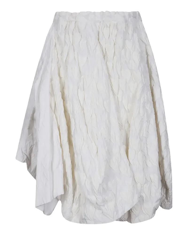 Comme des Garçons heart-motif midi skirt - Weiß Weiß