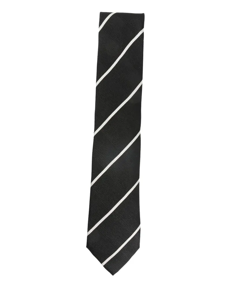 Tom Ford striped tie - Schwarz Schwarz