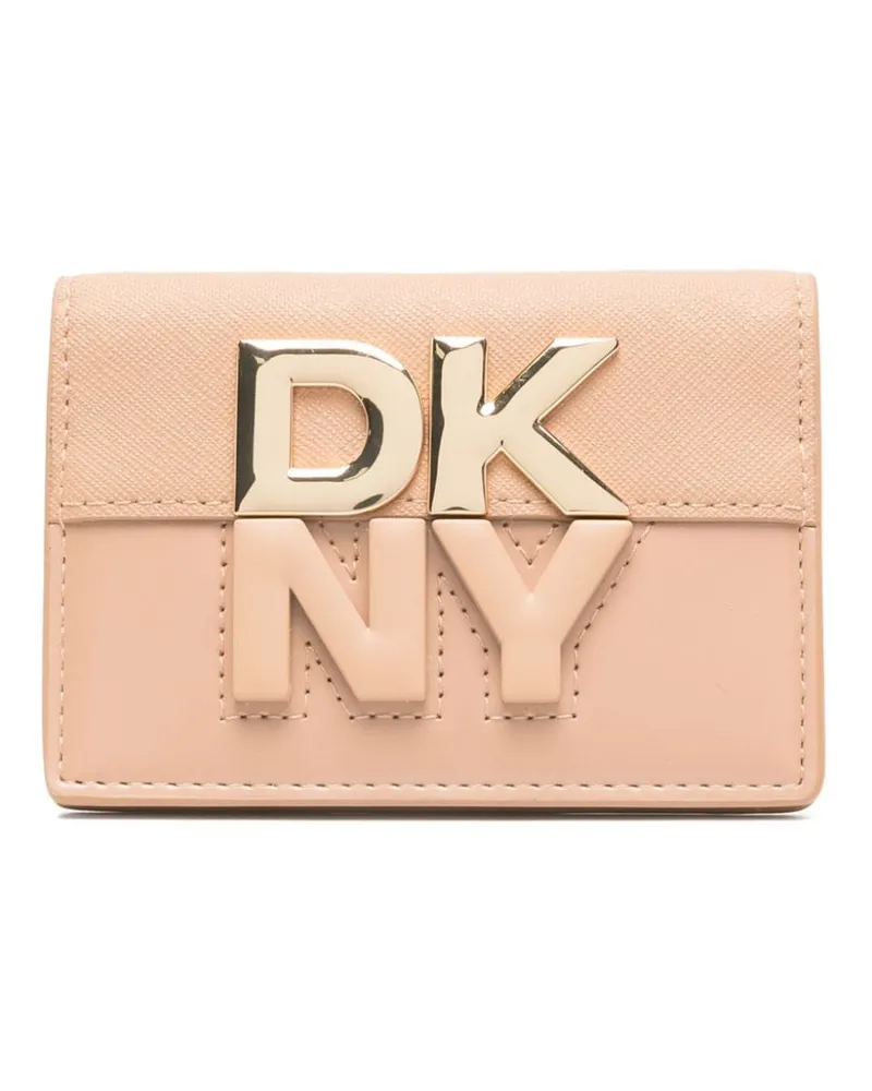 DKNY Portemonnaie mit Logo-Schild Nude