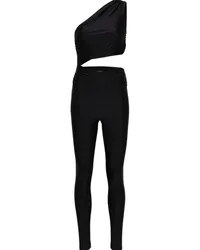 ANDAMANE Schulterfreier Jumpsuit Schwarz