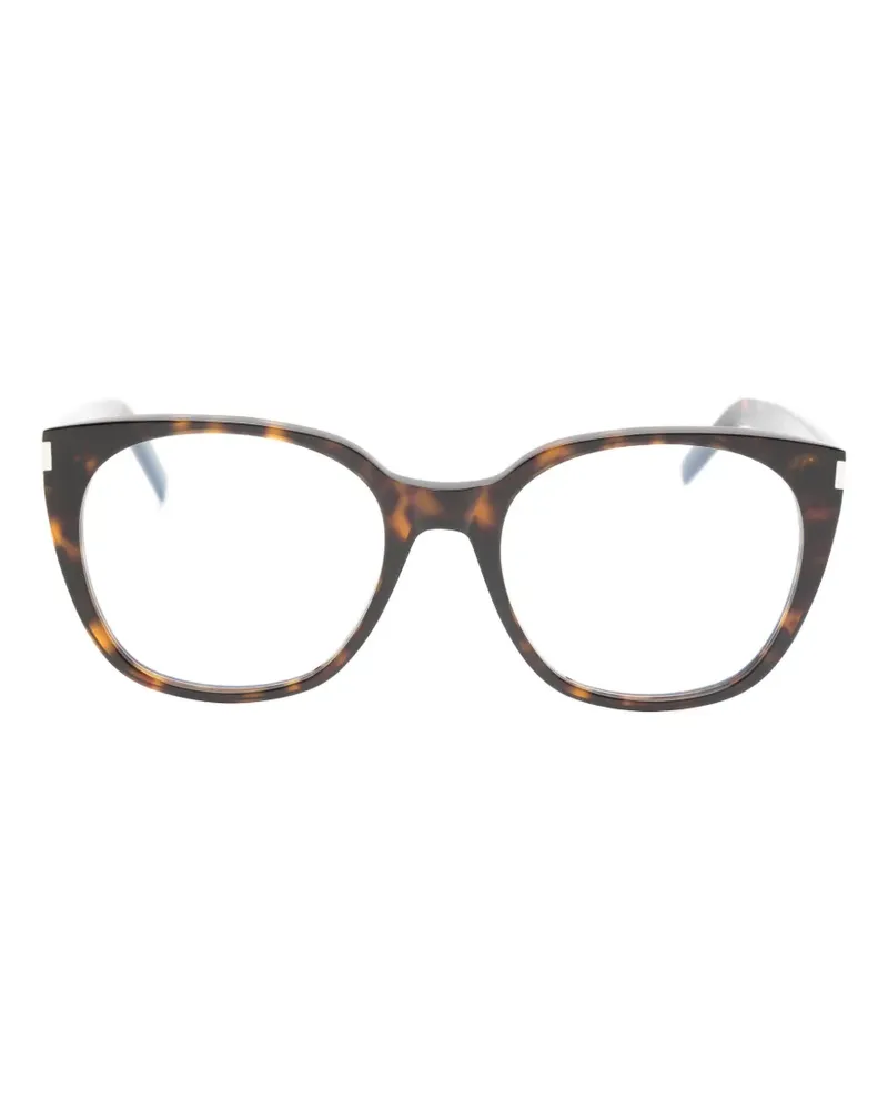 Saint Laurent Cat-Eye-Brille in Schildpattoptik - Braun Braun