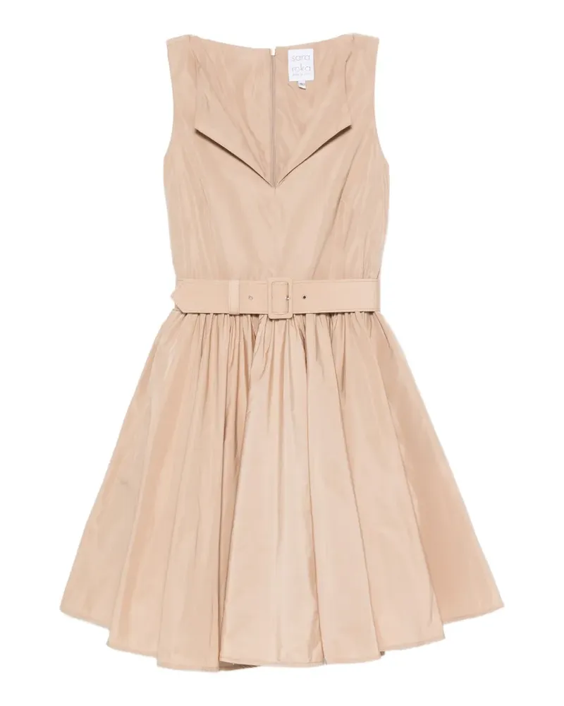 Sara Roka belted sleeveless dress - Nude Nude
