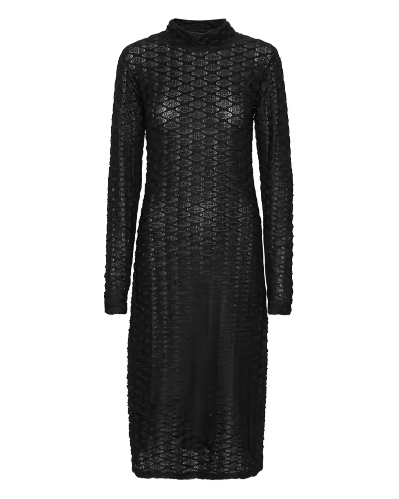 Henrik Vibskov Bubble Midikleid - Schwarz Schwarz