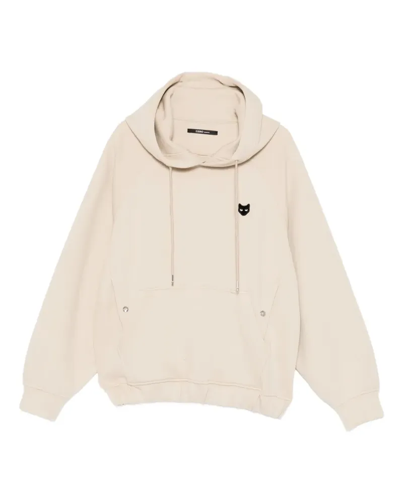 SONGZIO Hoodie mit Panther-Stickerei - Nude Nude