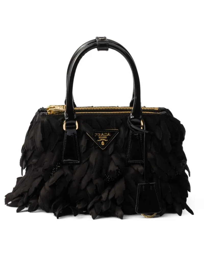 Prada Galleria Mini-Tasche - Schwarz Schwarz