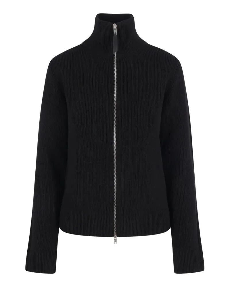 Maison Margiela ribbed-knit zip-up jacket - Schwarz Schwarz