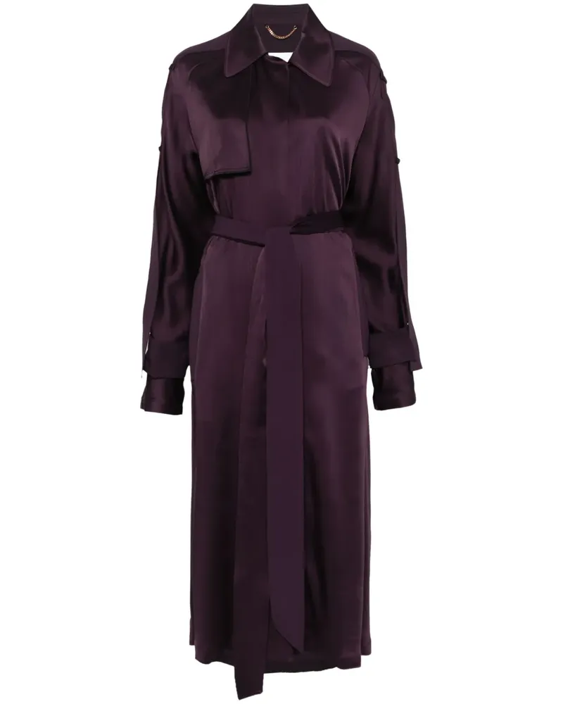 Victoria Beckham Trenchcoat aus Satin - Violett Violett