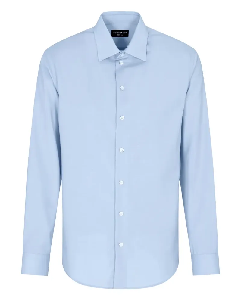 Emporio Armani Langärmeliges Hemd - Blau Blau