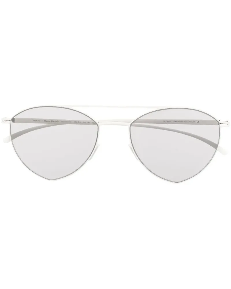 Mykita Sonnenbrille mit rundem Gestell - Weiß Weiß