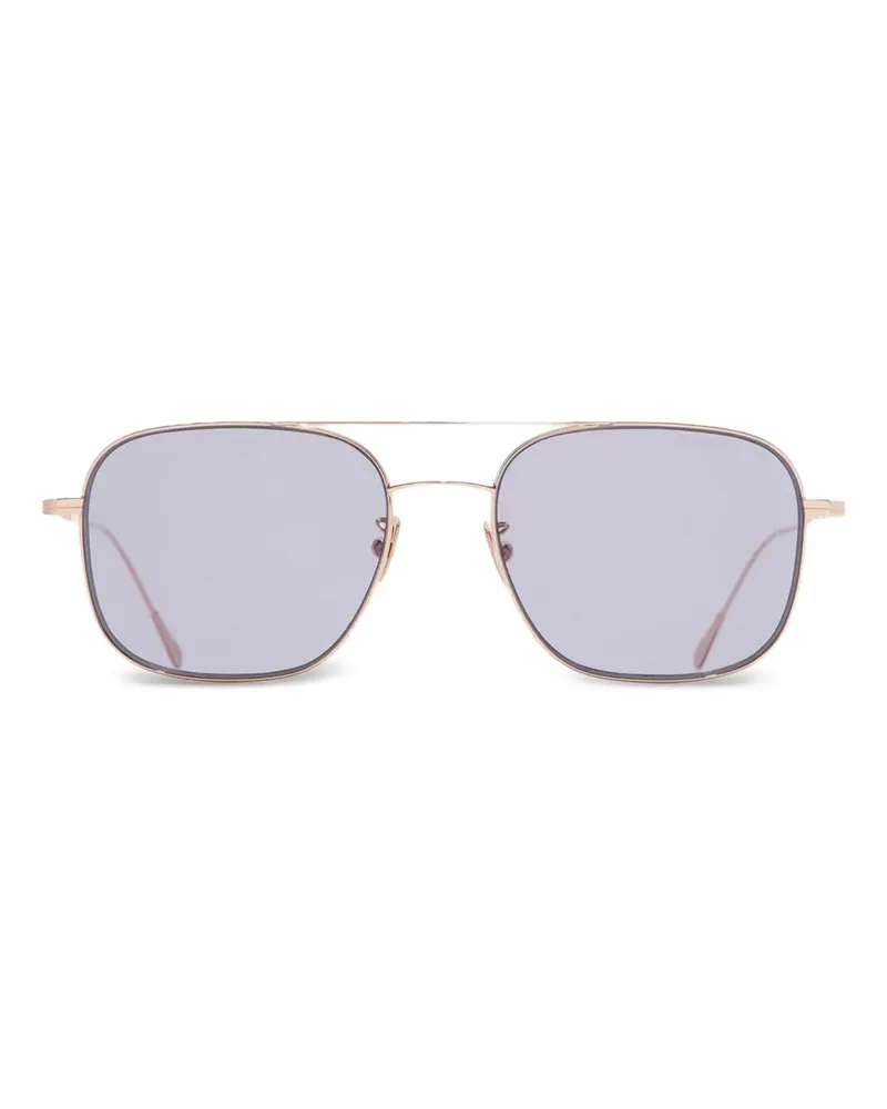 Cutler and Gross Sonnenbrille mit eckigem Gestell - Gold Gold