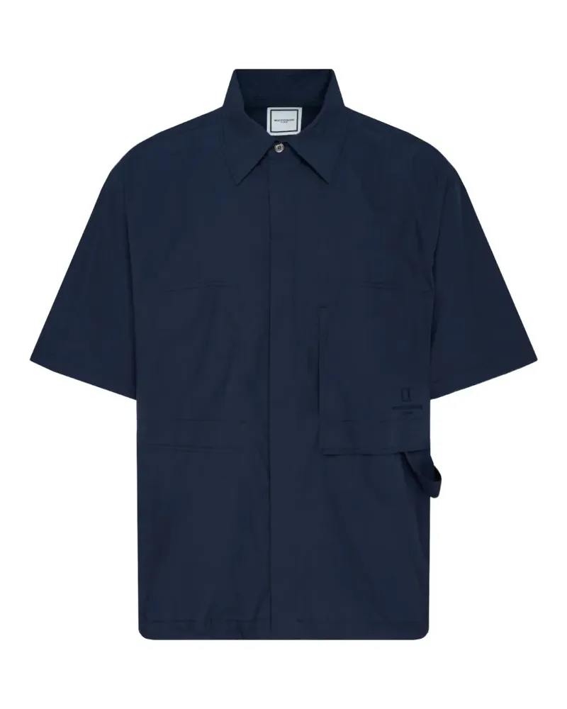 Wooyoungmi short-sleeve oversized shirt - Blau Blau