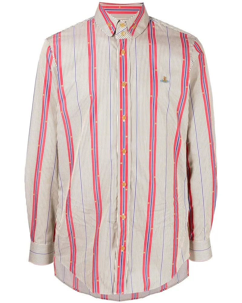 Vivienne Westwood Button-down-Hemd mit Print - Braun Braun