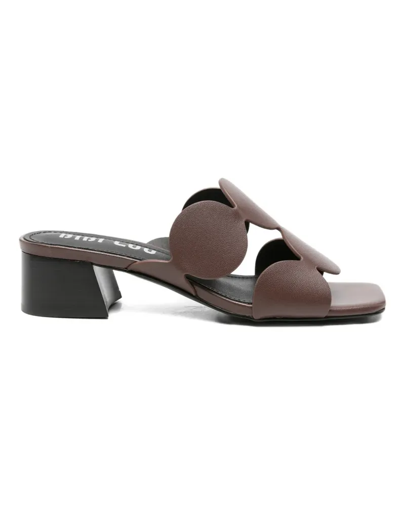 Bibi Lou cut-out mules - Braun Braun