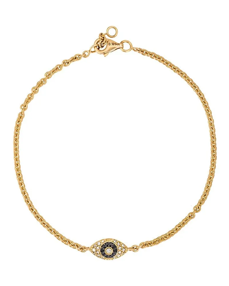 Alinka 18kt '' Gelbgoldarmband mit "Evil Eye"-Anhänger - Metallic Metallic