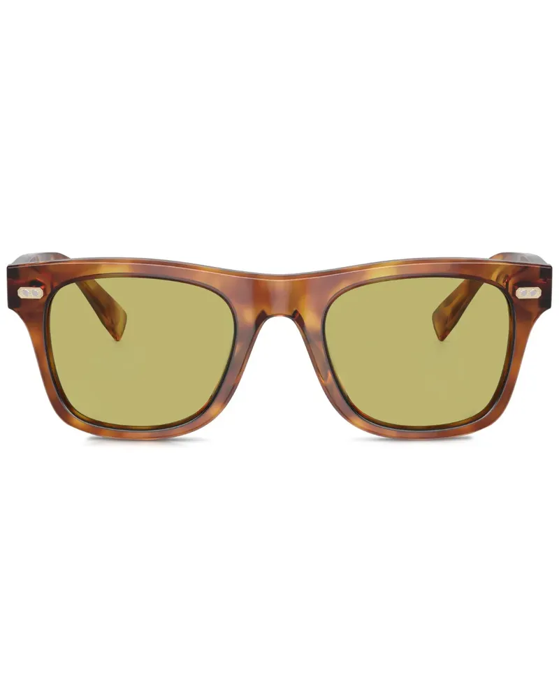 Brunello Cucinelli BC4002S Mr. Brunello Sonnenbrille mit eckigem Gestell - Braun Braun