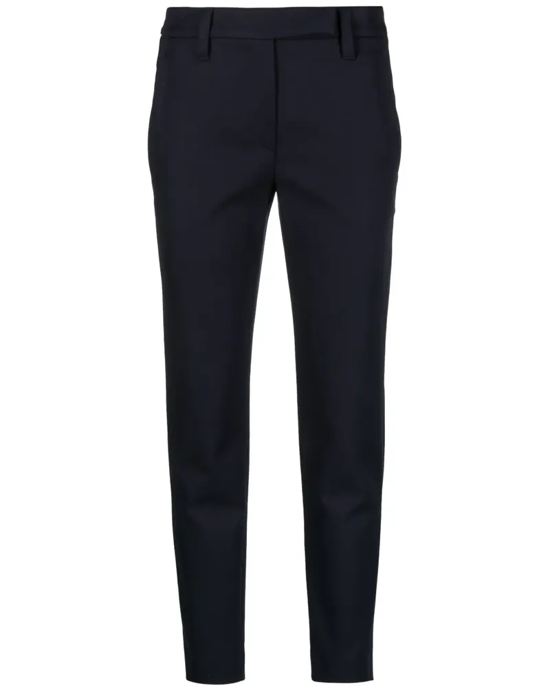 Brunello Cucinelli Klassische Cropped-Hose - Blau Blau