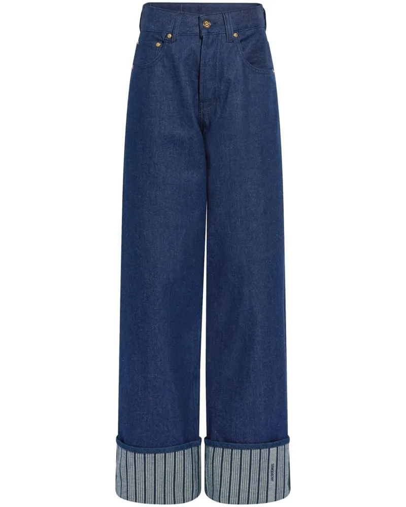 Jacquemus Große Le De-Nimes Jeans - Blau Blau