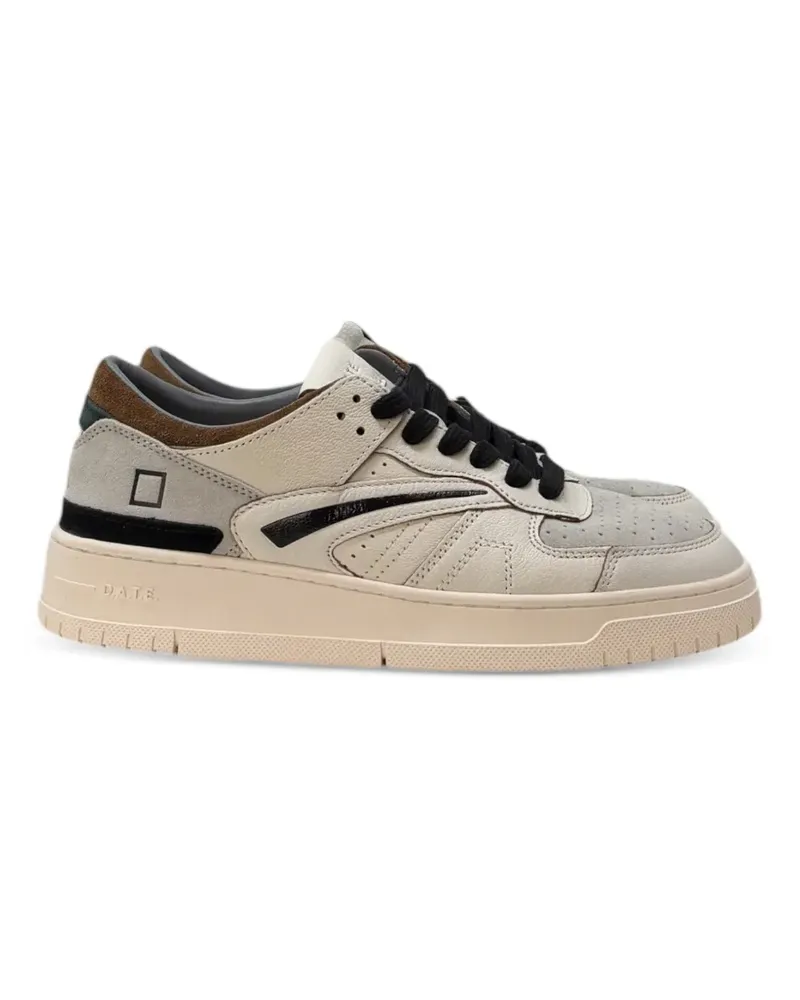 D.A.T.E. Torneo Sneakers mit Einsätzen - Weiß Weiß