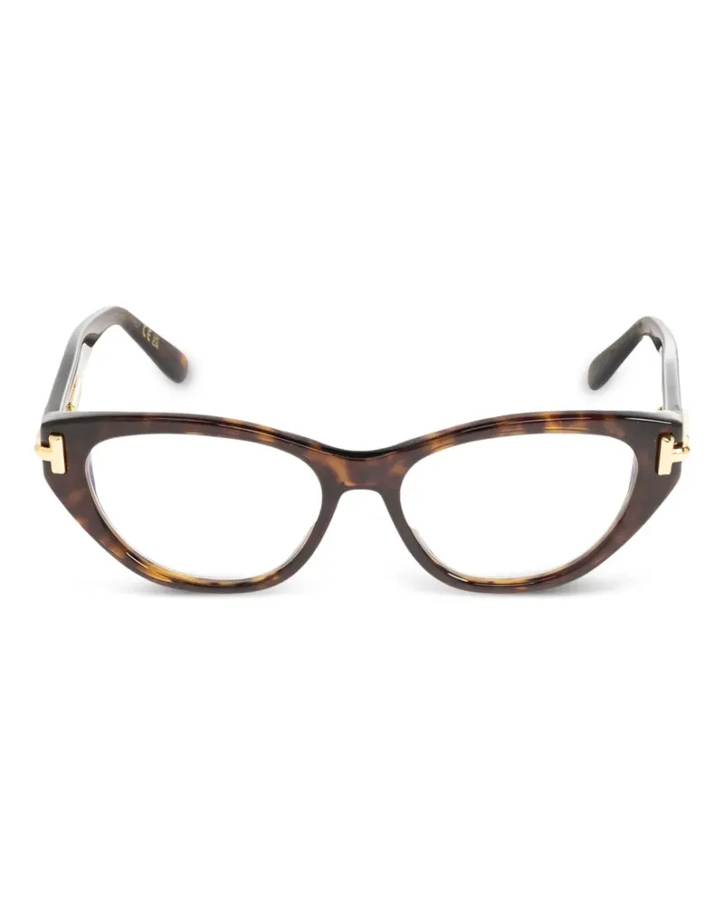 Tom Ford tortoiseshell-effect cat-eye glasses - Braun Braun