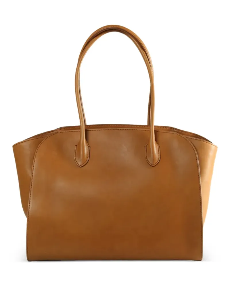 The Row leather tote bag double handle - Braun Braun