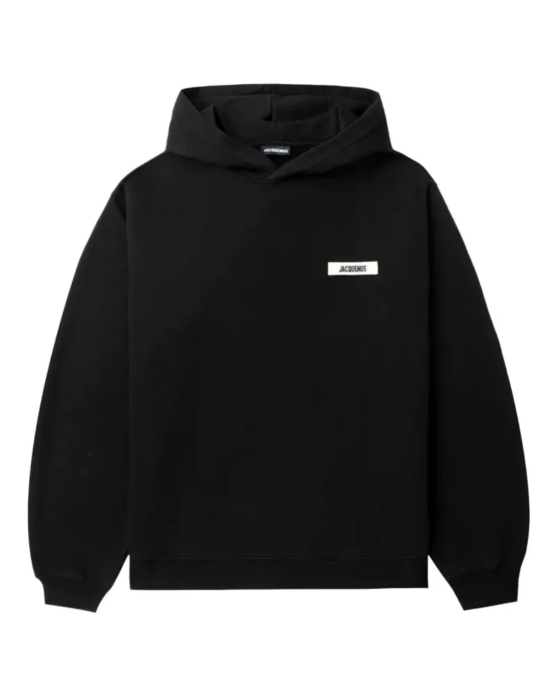 Jacquemus Hoodie mit Logo-Detail - Schwarz Schwarz