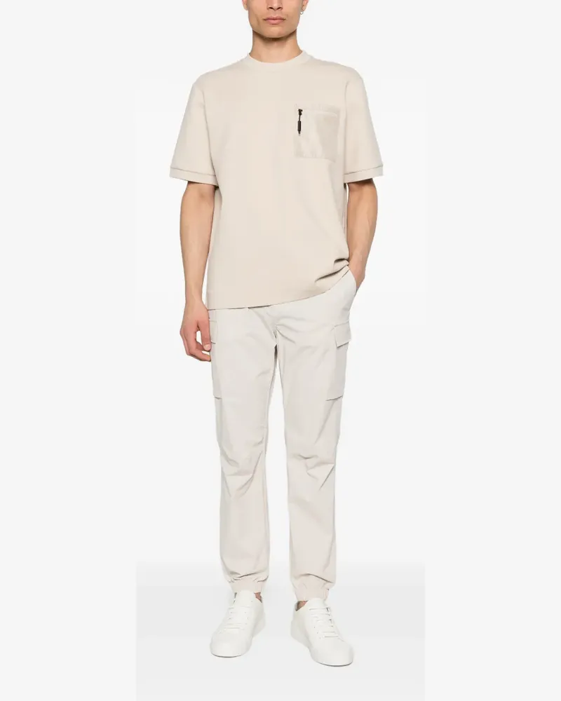 AlphaTauri Plix belt cargo pants - Nude Nude