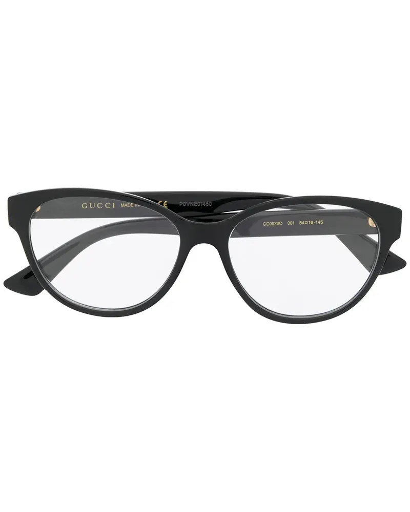 Gucci Ovale 'GG0633O' Brille - Schwarz Schwarz