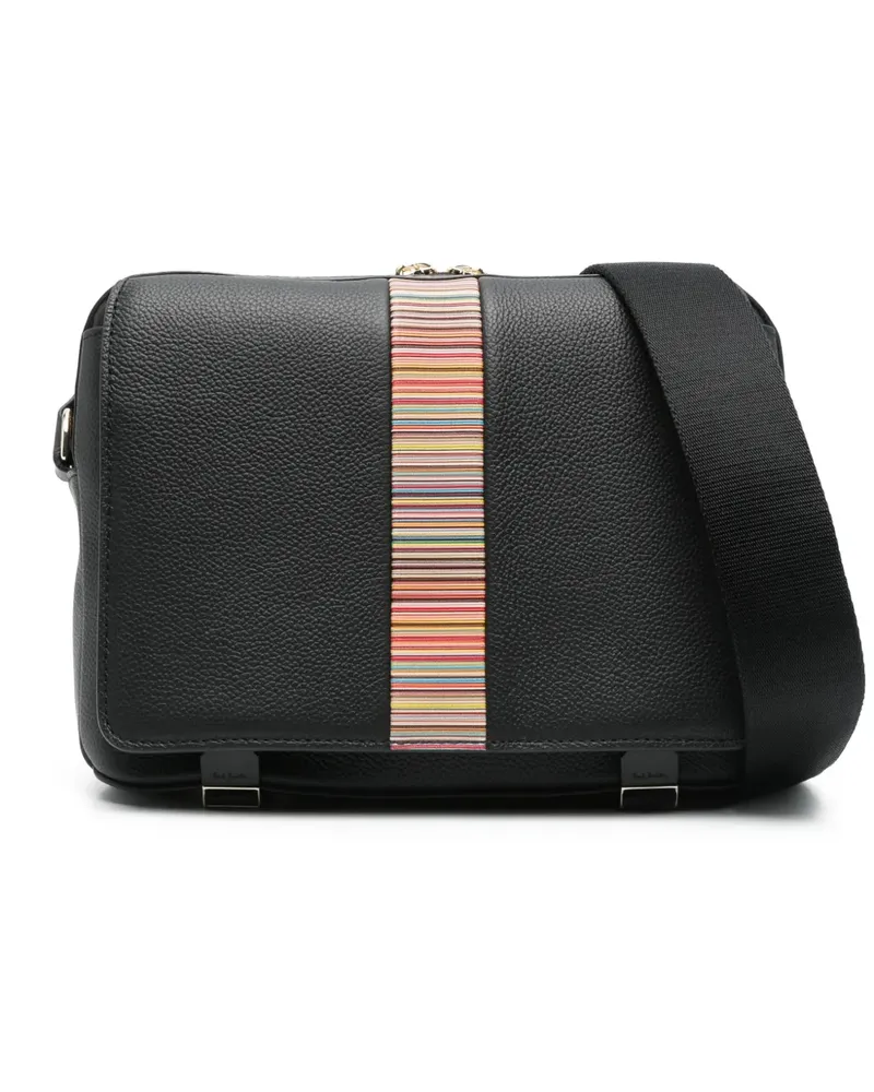 Paul Smith Kuriertasche mit Signature-Streifen - Schwarz Schwarz