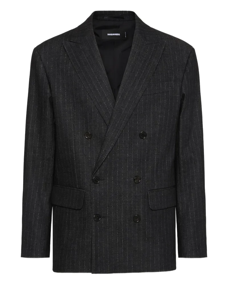Dsquared2 Sakko mit Nadelstreifen - Schwarz Schwarz